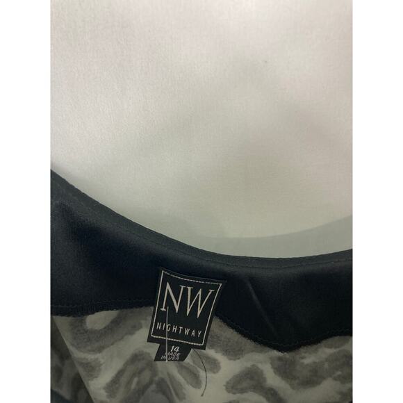 NWT NW Nightway Animal Print Dress Size 14 - Picture 5 of 7